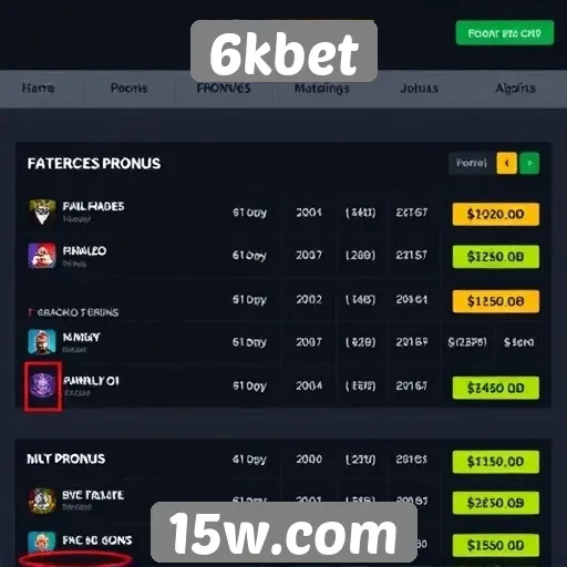 Exploração das promoções e bônus oferecidos pelo 6kbet